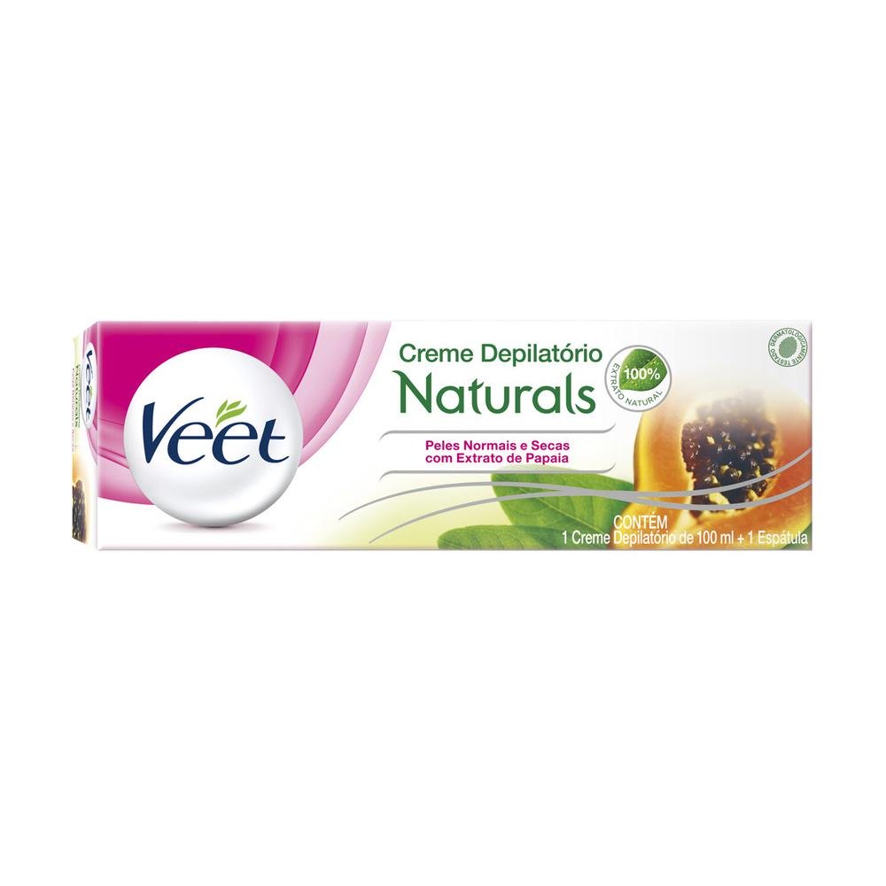 Encontraproduto.com.br - Creme Veet Pele Norm Naturals Papaia 100Ml - Veet