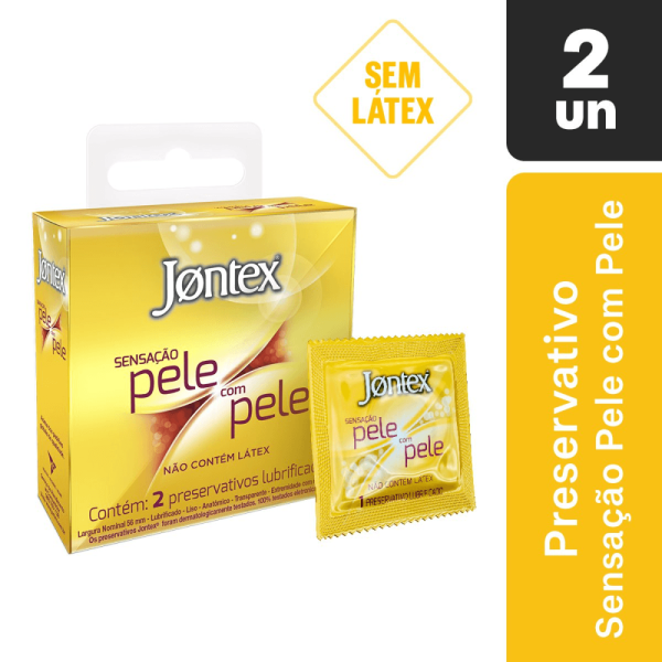 Encontraproduto.com.br - Preservativo Jontex Sensação Pele com Pele 2 Unidades
