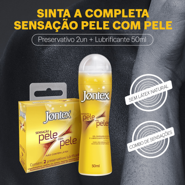 Encontraproduto.com.br - Preservativo Jontex Sensação Pele com Pele 2 Unidades