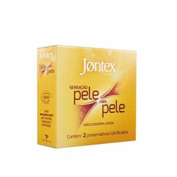 Preservativo Jontex Sensação Pele com Pele 2 Unidades