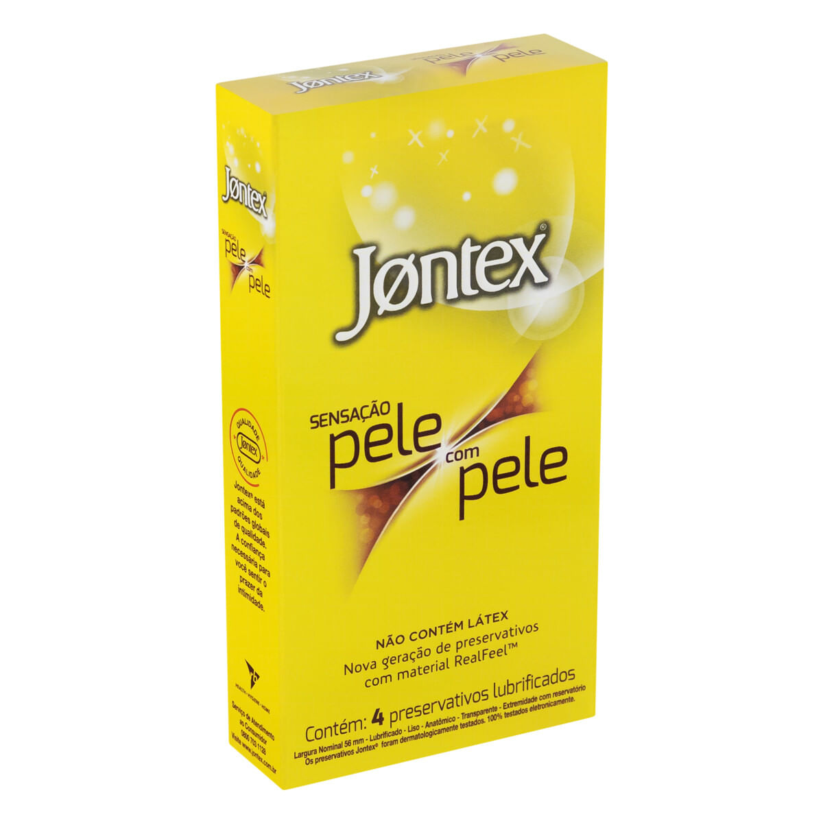 Encontraproduto.com.br - Preservativo Jontex Sensação Pele com Pele 4 Unidades