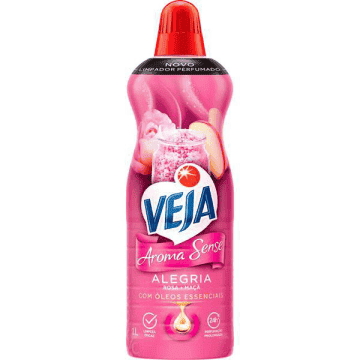 Encontraproduto.com.br - Limpador Perfumado Veja Aroma Sense Alegria 1L com óleos essenciais