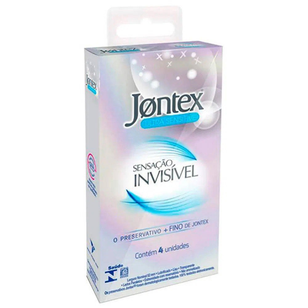 Encontraproduto.com.br - Preservativo Jontex Sensação Invisível 4 Unidades