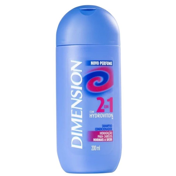 Encontraproduto.com.br - Shampoo Anticaspa Dimension 2 em 1 Cabelos Secos 200ml