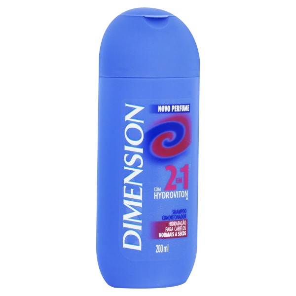Encontraproduto.com.br - Shampoo Anticaspa Dimension 2 em 1 Cabelos Secos 200ml