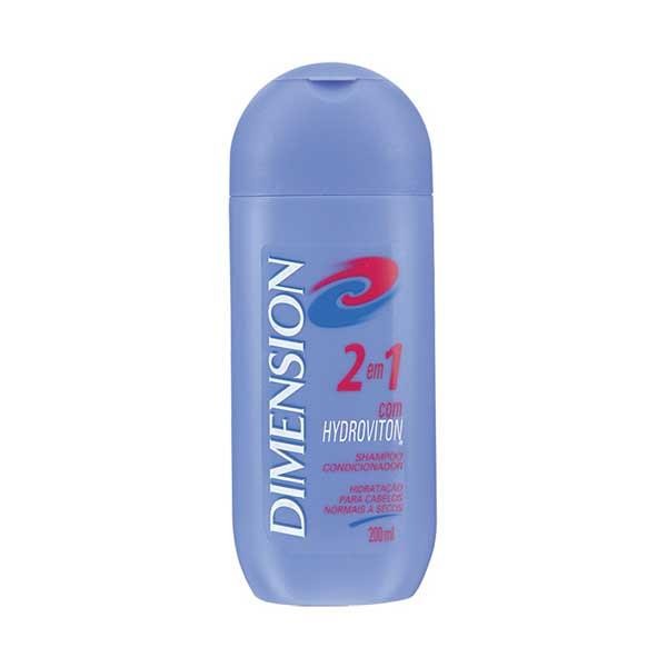 Encontraproduto.com.br - Shampoo Anticaspa Dimension 2 em 1 Cabelos Secos 200ml