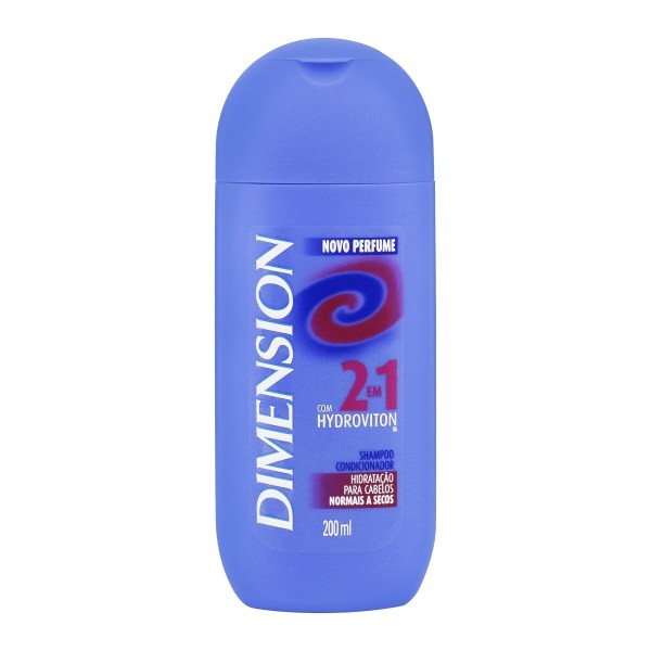 Encontraproduto.com.br - Shampoo Anticaspa Dimension 2 em 1 Cabelos Secos 200ml