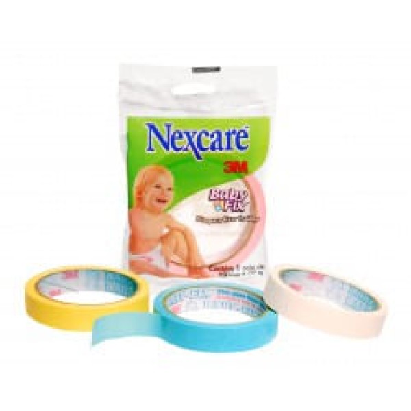 Encontraproduto.com.br - Nexcare Baby Fix Fita Crepe Branca 19X20