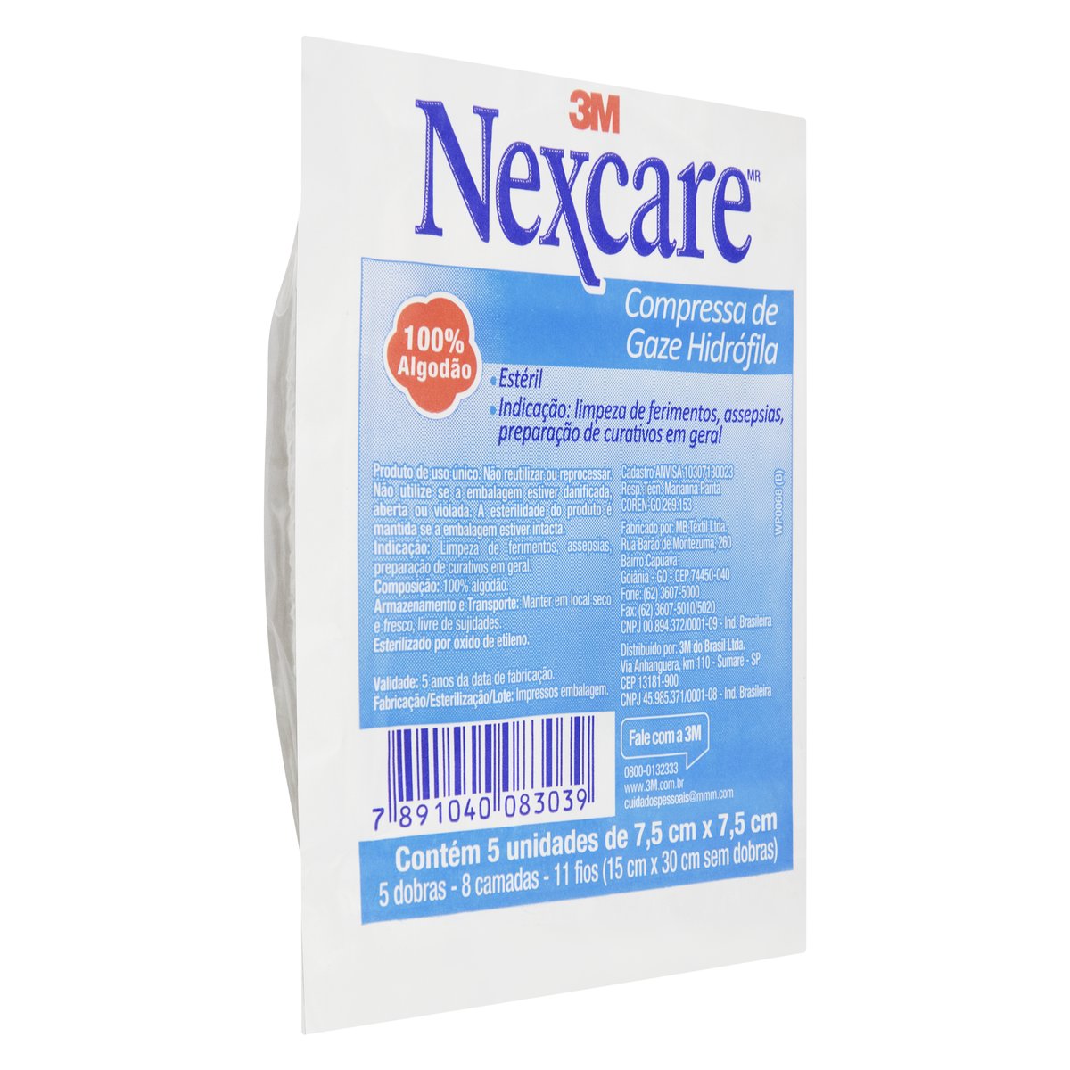 Encontraproduto.com.br - Compressa Gaze 3m Nexcare Com 5 70cmx70cm Esteril