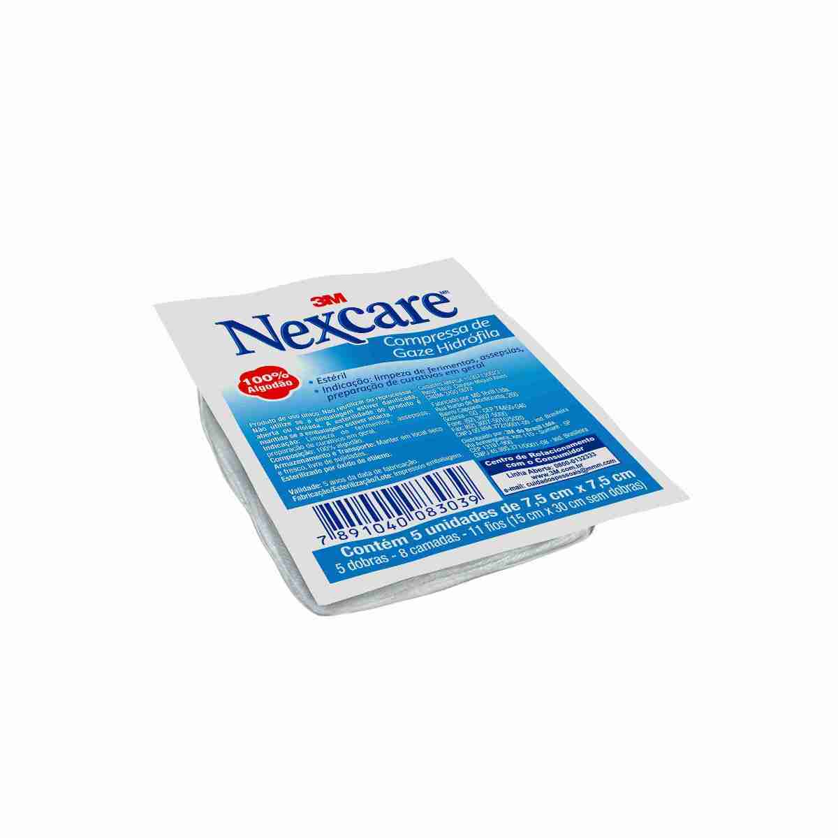 Encontraproduto.com.br - Compressa Gaze 3m Nexcare Com 5 70cmx70cm Esteril