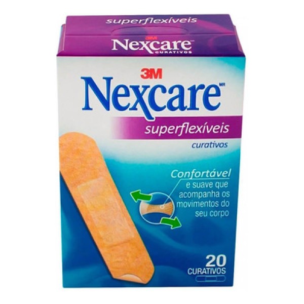 Encontraproduto.com.br - Curativos Superflexíveis Nexcare 20 Unidades