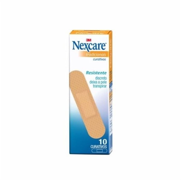 Encontraproduto.com.br - Curativo Nexcare Bege com 10 Unidades