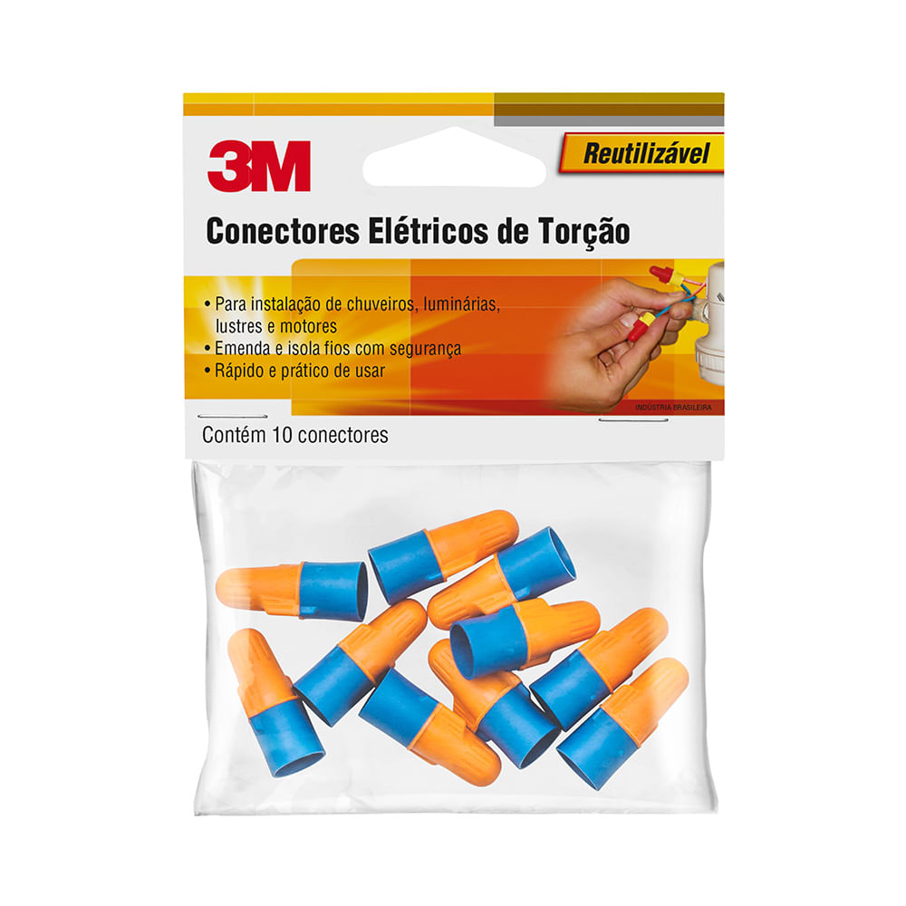 Encontraproduto.com.br - CONECTOR ELETRICO DE TORCAO O/B 10UN 3M