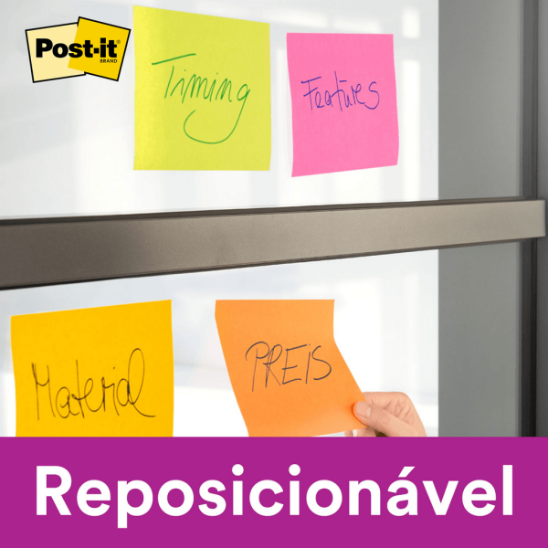 Encontraproduto.com.br - Bloco Post-it Laranja 45 Folhas 3M