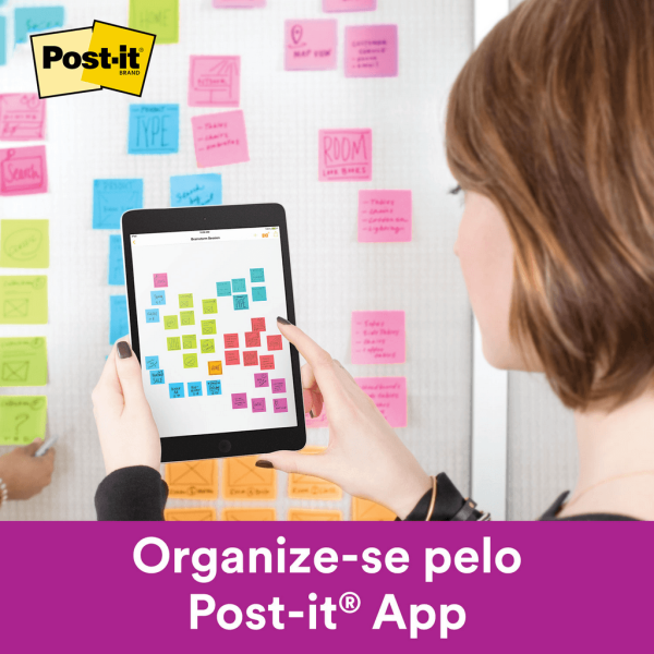 Encontraproduto.com.br - Bloco Post-it Laranja 45 Folhas 3M