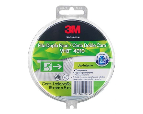 Fita Dupla Face 3M Vhb 19Mmx5M Blister