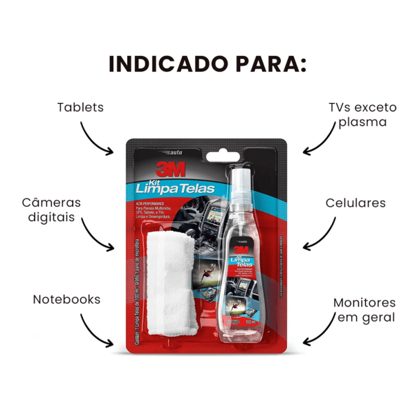 Encontraproduto.com.br - AUTO LIMPA TELA LCD 100ML 3M