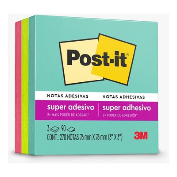 Encontraproduto.com.br - BLOCO POST-IT 654 76X76 COLECAO SUPER NOVA HB004735286