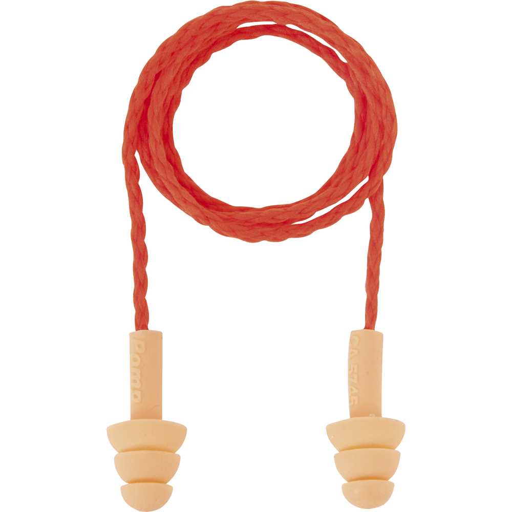 Encontraproduto.com.br - Protetor Auditivo de Silicone 3M Pomp Plus 19 dB Laranja