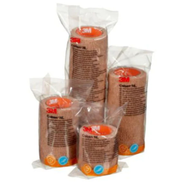 Encontraproduto.com.br - Atadura Elástica Autoaderente COBAN Bege 10cm x 4,5m - 3M
