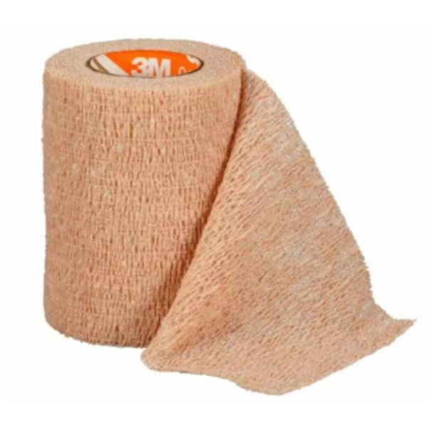 Encontraproduto.com.br - Atadura Elástica Autoaderente COBAN Bege 10cm x 4,5m - 3M