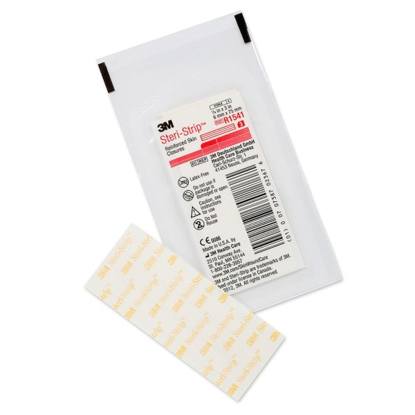 Encontraproduto.com.br - Sutura Adesiva Steri-Strip 3M 1541 0,6x7.5cm - 01 envelope com 3 suturas