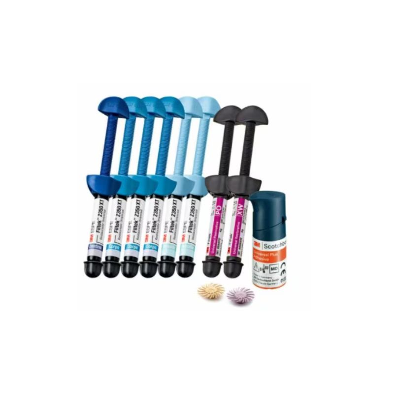 Encontraproduto.com.br - Top Kit Resina Filtek Z350 XT + Disco Espiral Sof-Lex + Adesivo Scotchbond Universal Plus - 3M