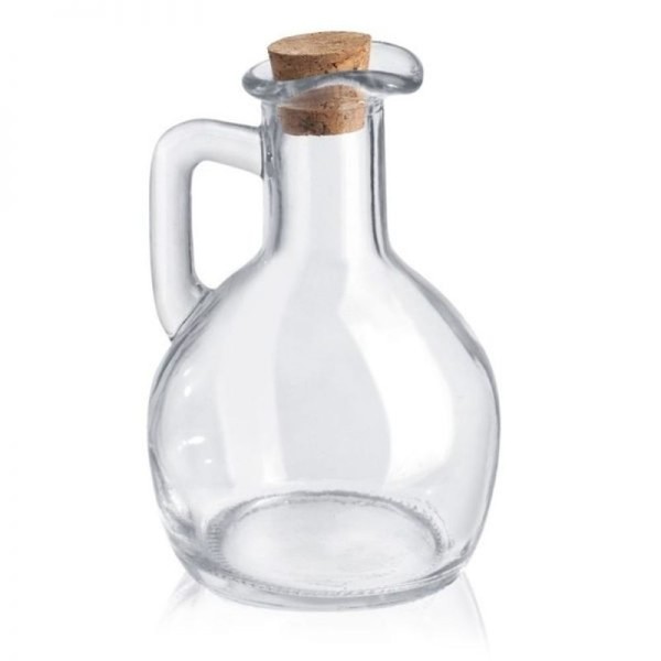 Encontraproduto.com.br - Kit 4 Galheteiro De Azeite Vinagre Molhos Vidro Com Tampa 180ml