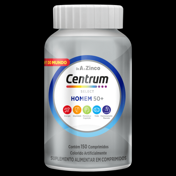 Suplemento Centrum Select Homem 50+ Frasco 150 Comprimidos