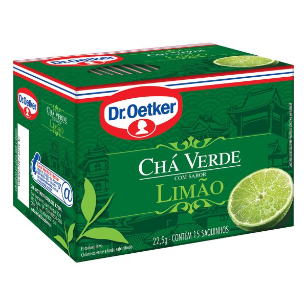 Chá Limão Dr. Oetker Caixa com 15 Sachês 22.5g