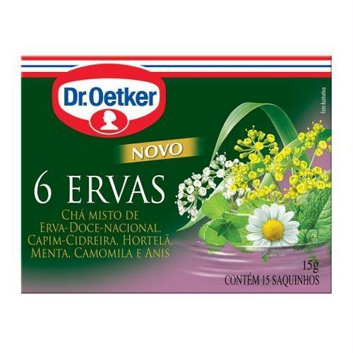 Encontraproduto.com.br - Chá DR OETKER 6 Ervas Com 15 Saquinhos 15g