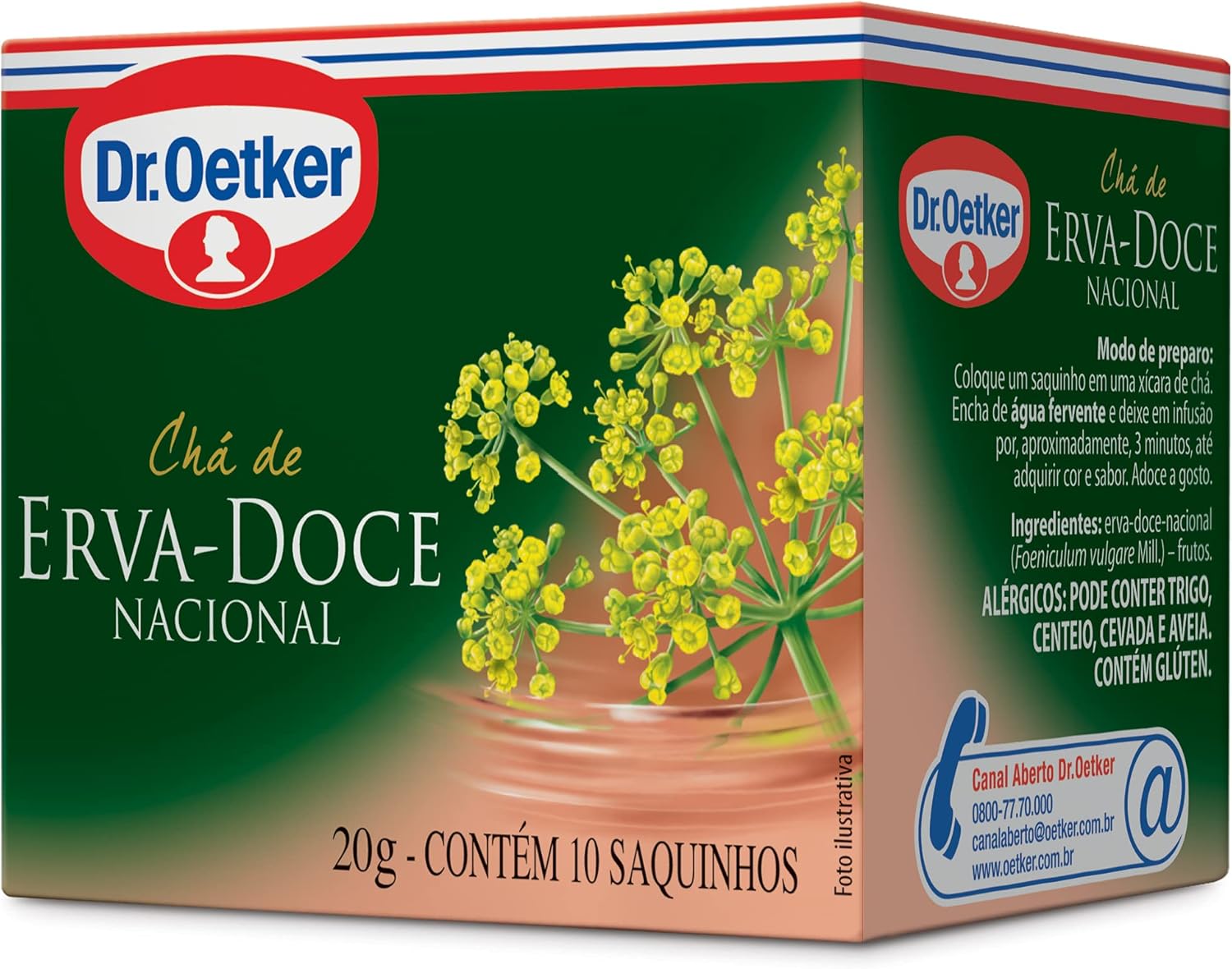 Encontraproduto.com.br - Chá Dr. Oetker Erva-Doce Caixeta com 20g