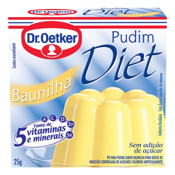 Encontraproduto.com.br - Pó p/ Pudim Dr.Oetker de Baunilha Diet s/ Açúcar Caixa 25g