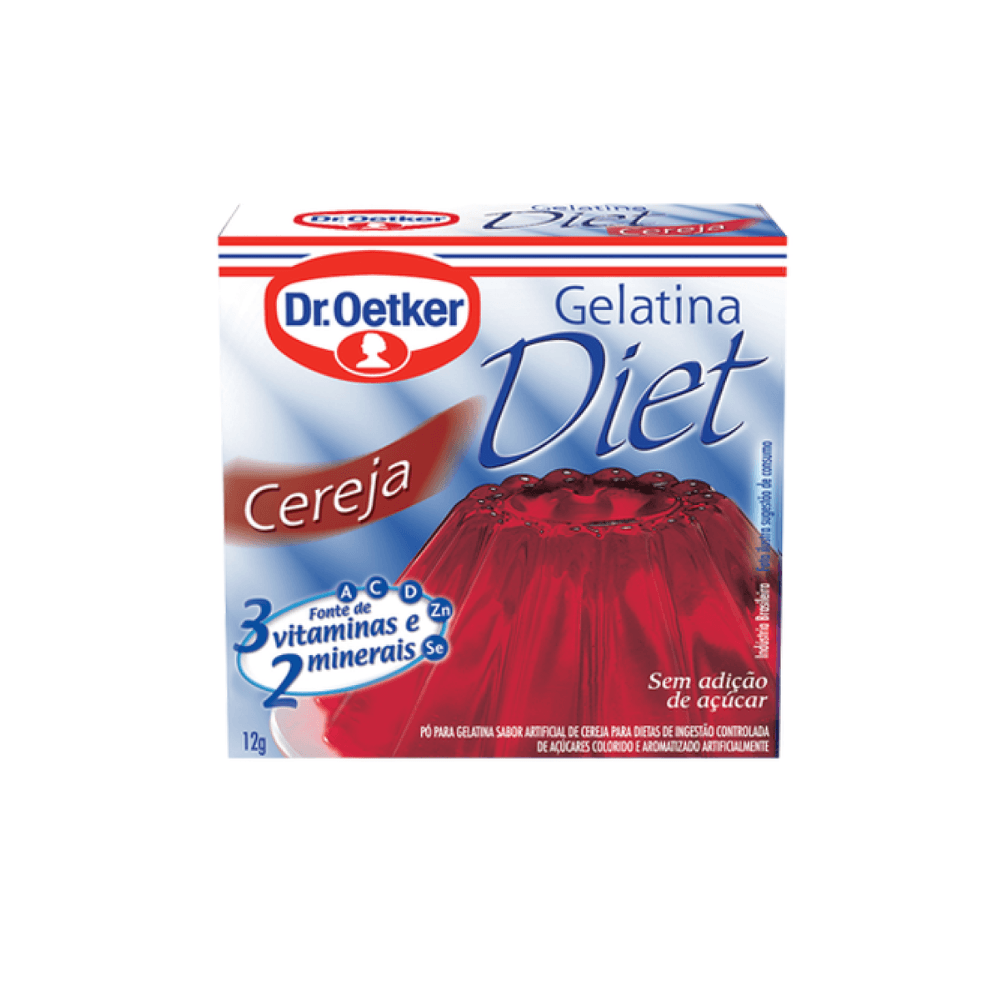 Encontraproduto.com.br - Gelatina de Cereja Diet Dr. Oetker 12g