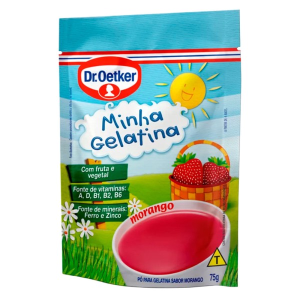 Encontraproduto.com.br - Minha Gelatina Morango Dr. Oetker 75g