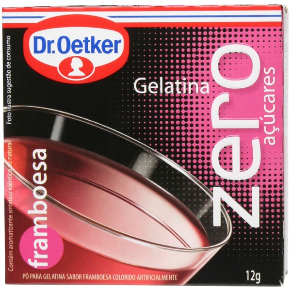 Encontraproduto.com.br - Gelatina Dr. Oetker Zero Açúcar Framboesa 12g
