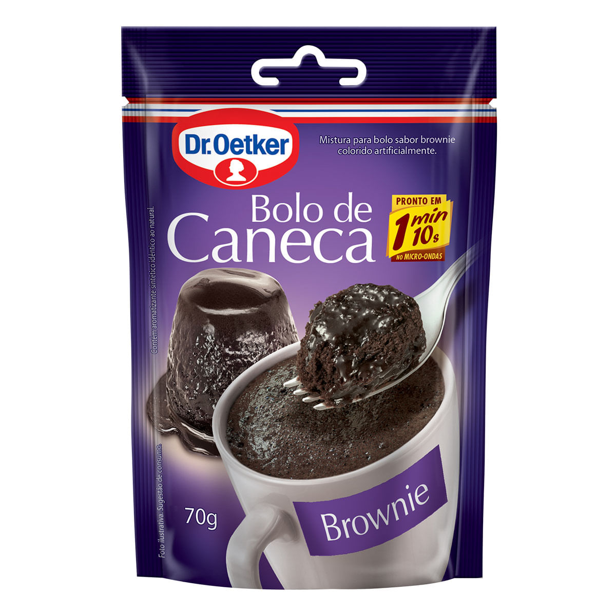 Encontraproduto.com.br - Bolo Dr Oetker Micro Brownie 70g