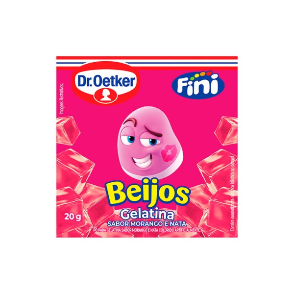 Encontraproduto.com.br - Gelatina Dr. Oetker Fini Beijos Caixeta com 20g