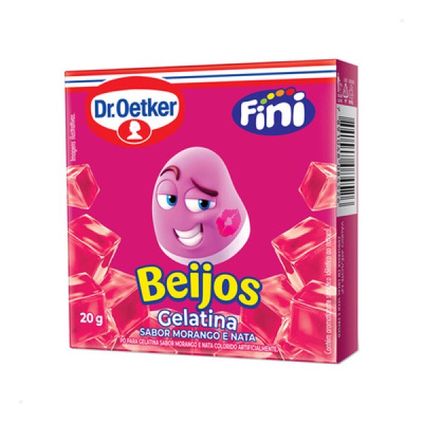 Encontraproduto.com.br - Gelatina Dr. Oetker Fini Beijos Caixeta com 20g