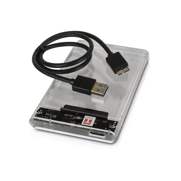 Encontraproduto.com.br - Case para Hd 2.5 Sata Usb 3.0 Transparente Slim Externo Ecase-300