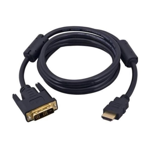 Encontraproduto.com.br - Cabo Hdmi X Dvi-d D 24+1 Dual Link com 1.8 Mts - Preto