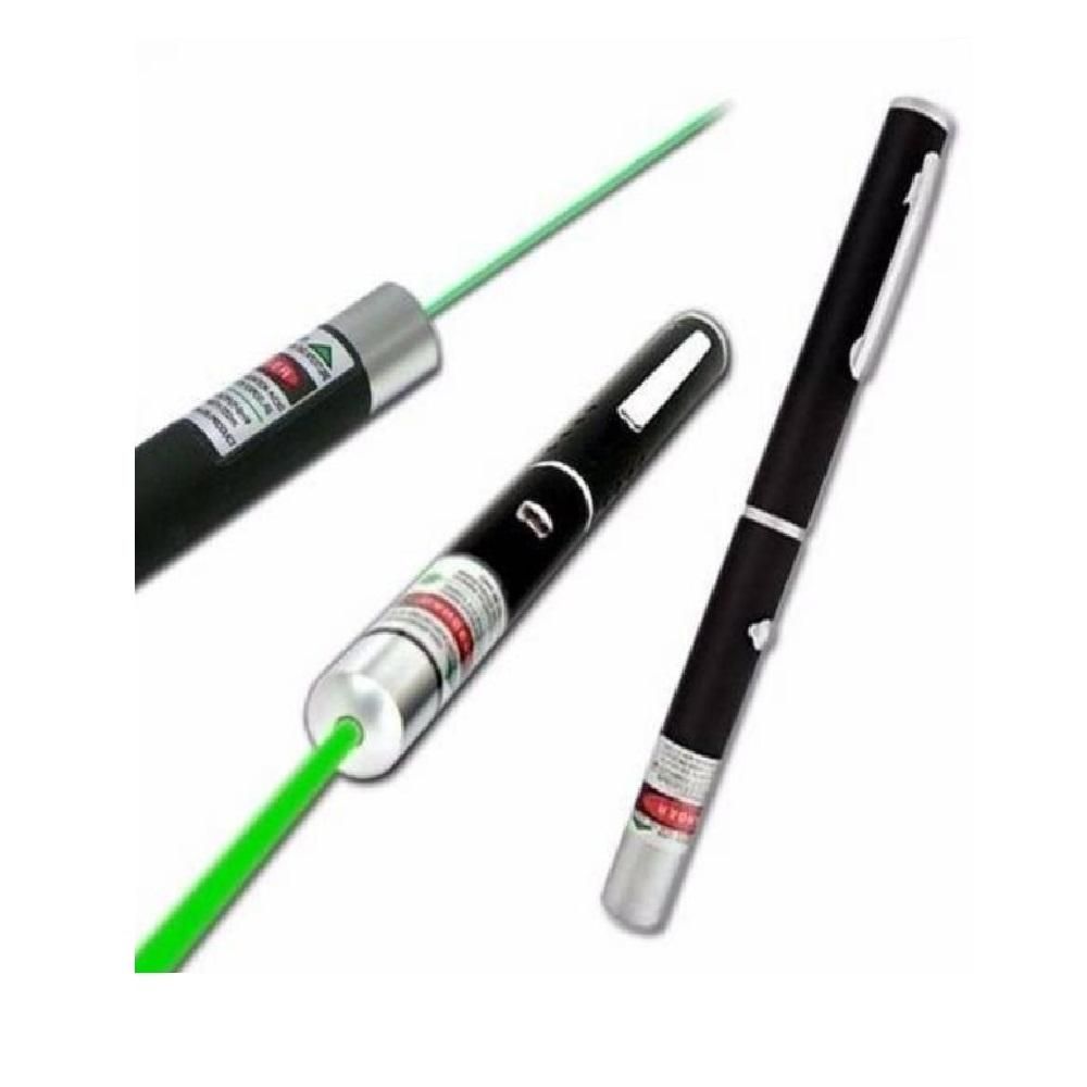 Encontraproduto.com.br - Caneta Laser Verde Pointer 5000mw Com 5 Ponteiras De Efeitos