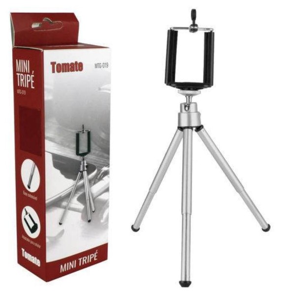 Encontraproduto.com.br - Mini Tripé Retrátil Universal para Câmera Digital e Celular Mtg-019