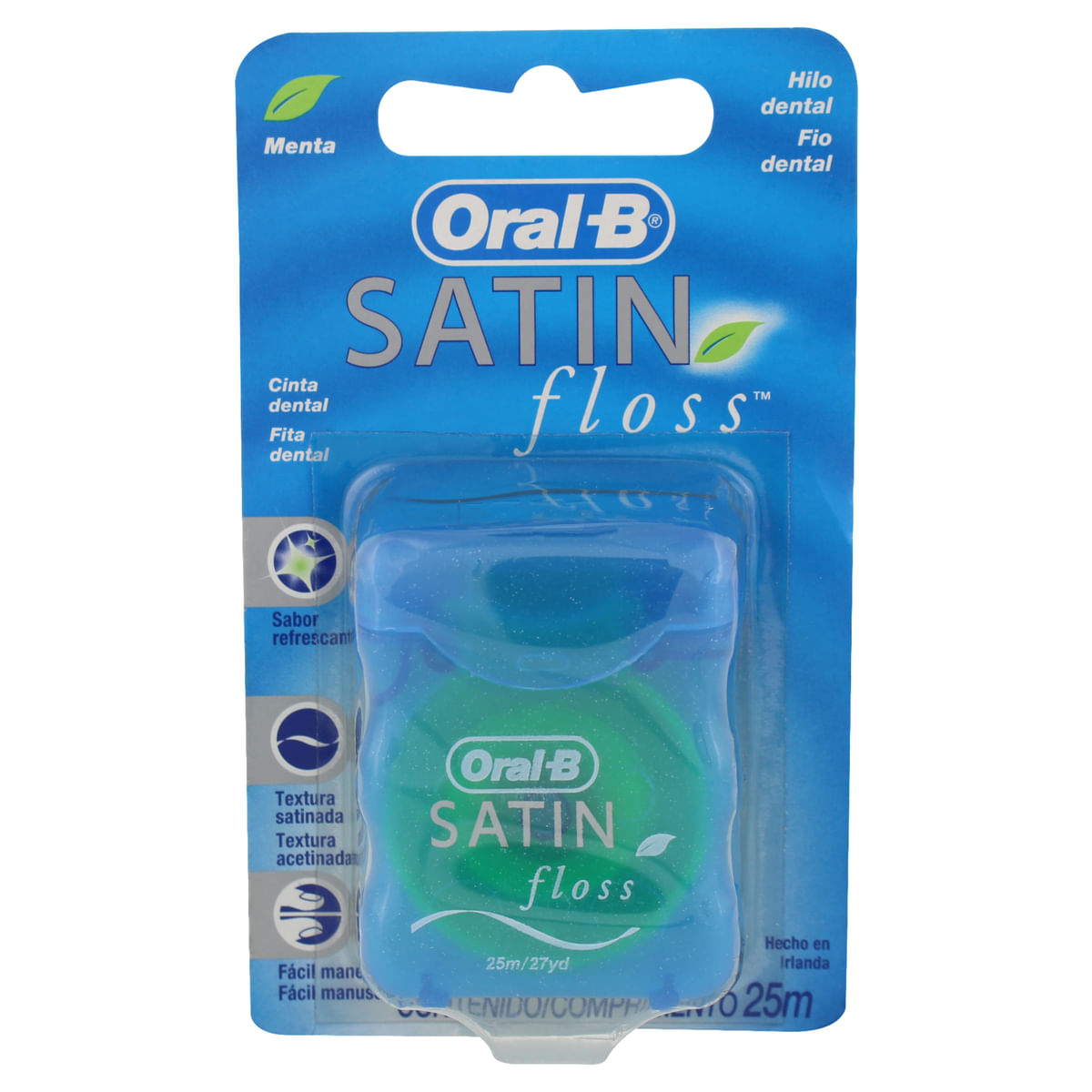 Oral-B Fio Dental Satinfloss Menta 25 M