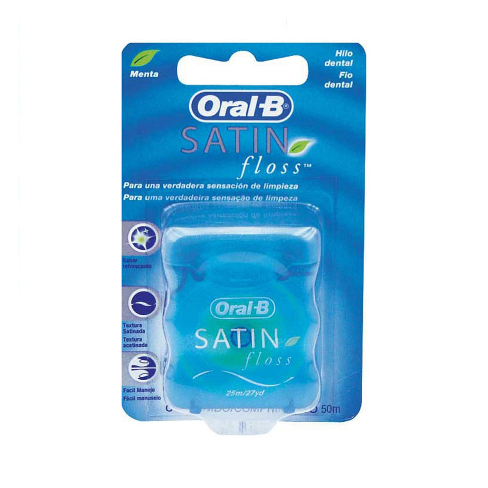 Oral-B Fio Dental Satinfloss Menta 25 M