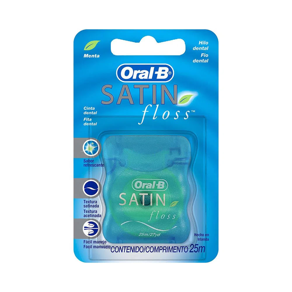 Encontraproduto.com.br - Oral-B Fio Dental Satinfloss Menta 25 M