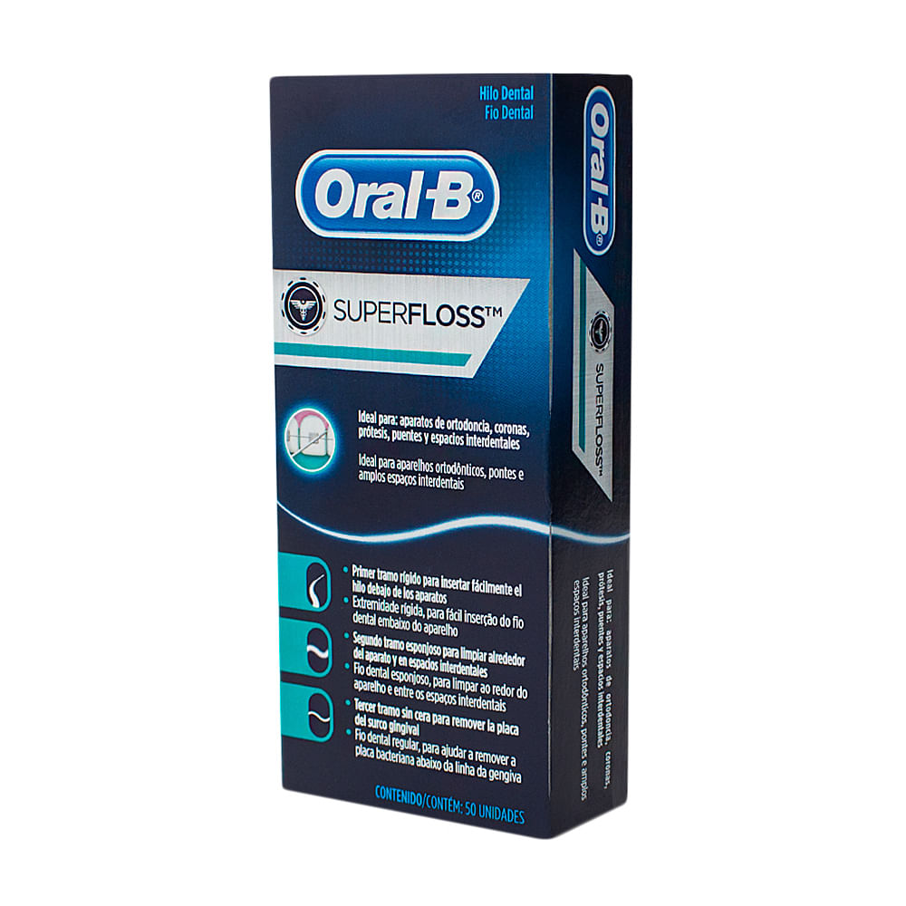 Encontraproduto.com.br - Fio dental Oral-B Superfloss 50 Unidades