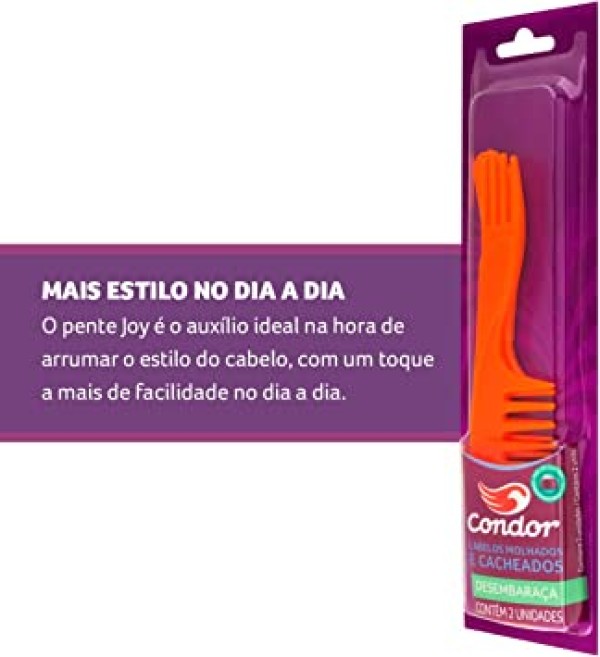 Encontraproduto.com.br - Pente Cabelo Joy Condor 2 Unidades