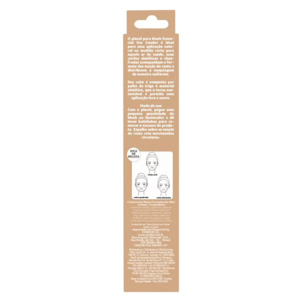Encontraproduto.com.br - Pincel para Blush Condor Essencial Eco