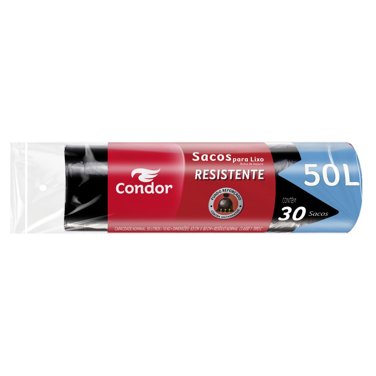 Encontraproduto.com.br - Saco de Lixo com Fundo Reforçado 50L Condor com 30un